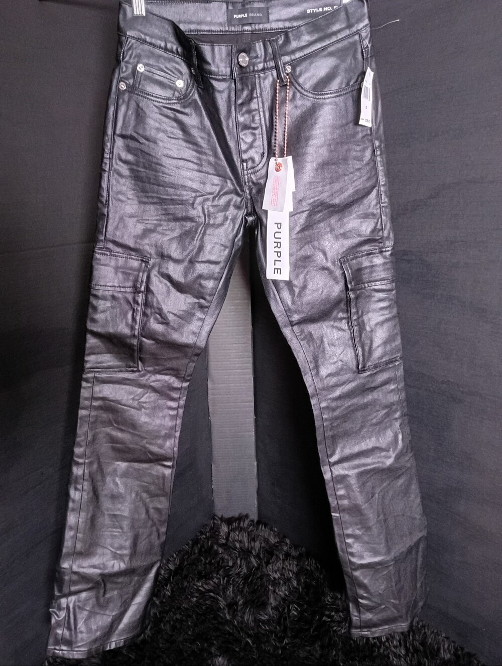 Purple Jeans Cargo Flare